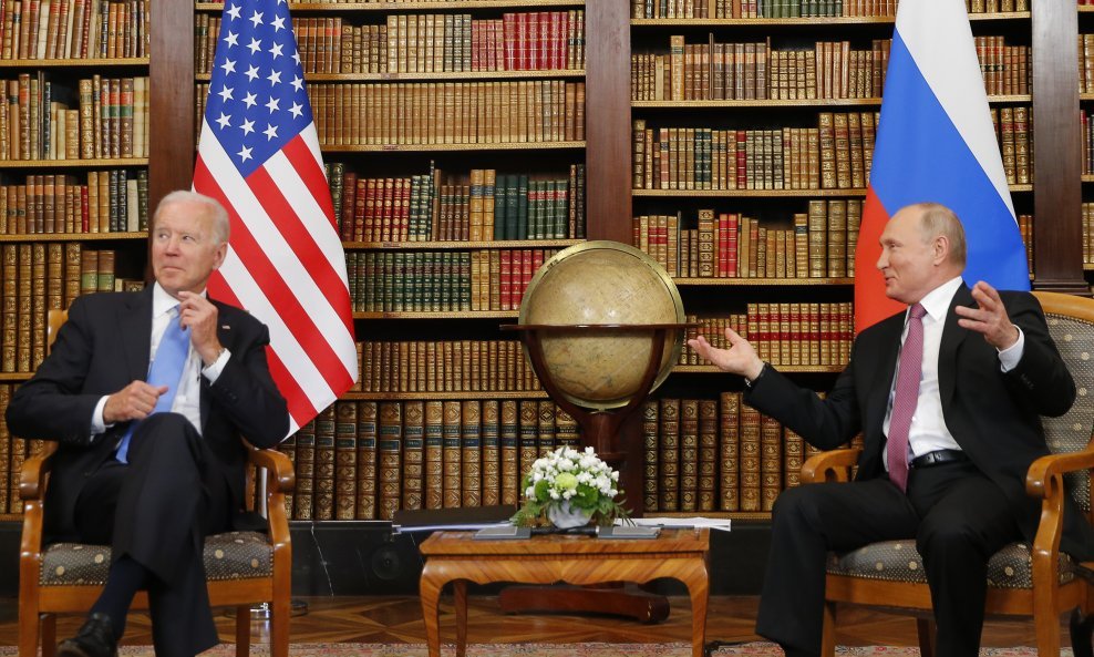 Joe Biden i Vladimir Putin - ilustracija