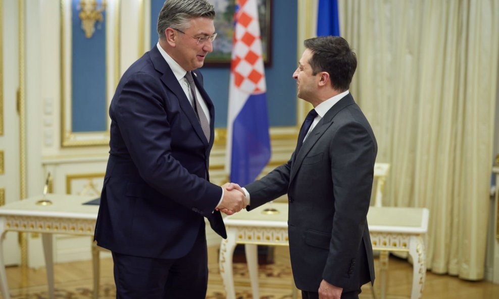 Andrej Plenković i Volomir Zelenskij