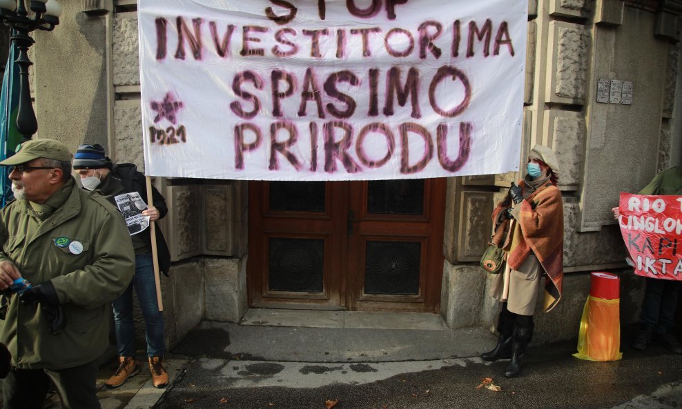 Prosvjed protiv kompanije 'Rio Tinto' u Beogradu