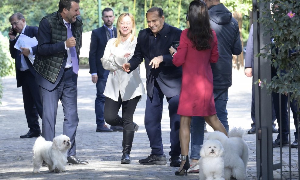 Salvini, Meloni i Berlusconi
