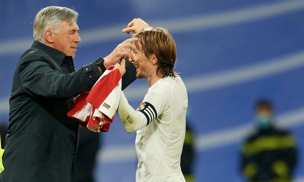 Carlo Ancelotti i Luka Modrić