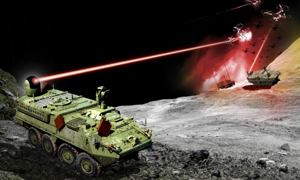 Northrop Grummanov prikaz Strykera opremljenog laserom
