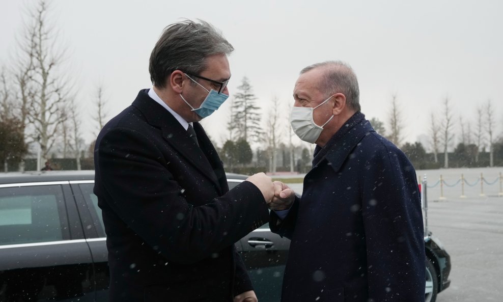 Alesandar Vučić i Tayip Erdogan