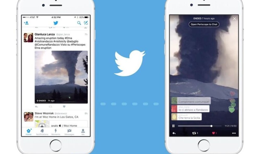 Periscope broadcasts: live on Twitter