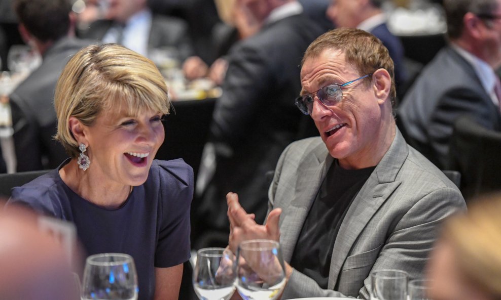 Jean Claude Van Damme s australskom ministricom vanjskih poslova Julie Bishop