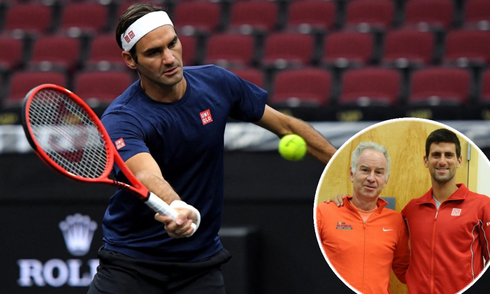 Roger Federer, John McEnroe i Novak Đoković