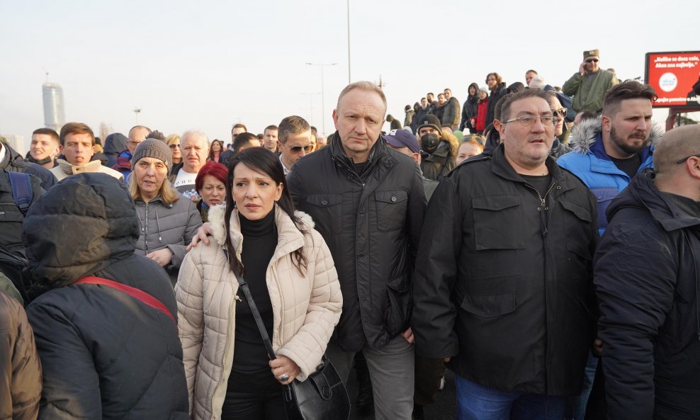 Marinika Tepić i Dragan Đilas, čelnici Stranke slobode i pravde koja trenutno usmjerava kurs srpske oporbe