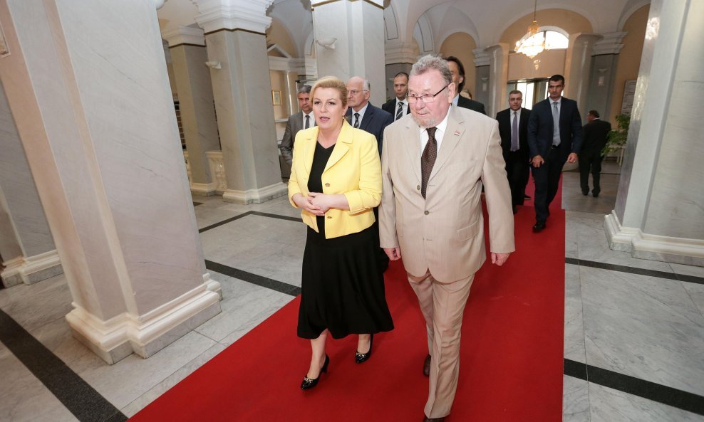 Kolinda Grabar Kitarović i Vladimir Šeks