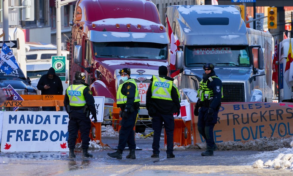 Protest vozača kamiona u Kanadi