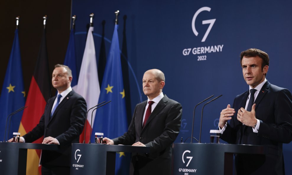 Scholz, Duda i Macron u Berlinu