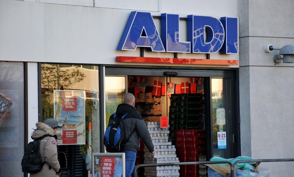 Njemački trgovački lanac ALDI - ilustracija