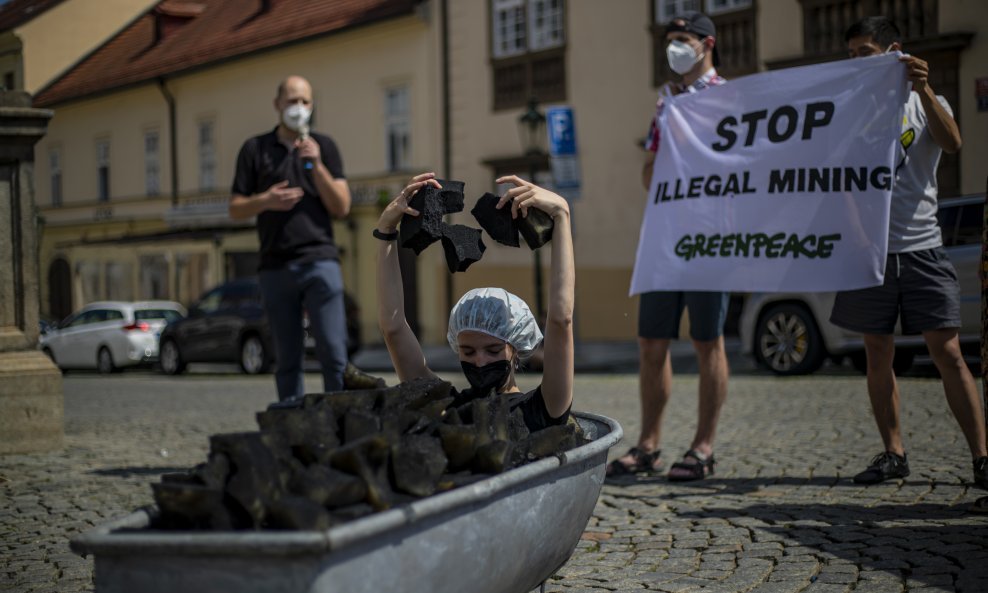 Prosvjed Greenpeacea u Pragu