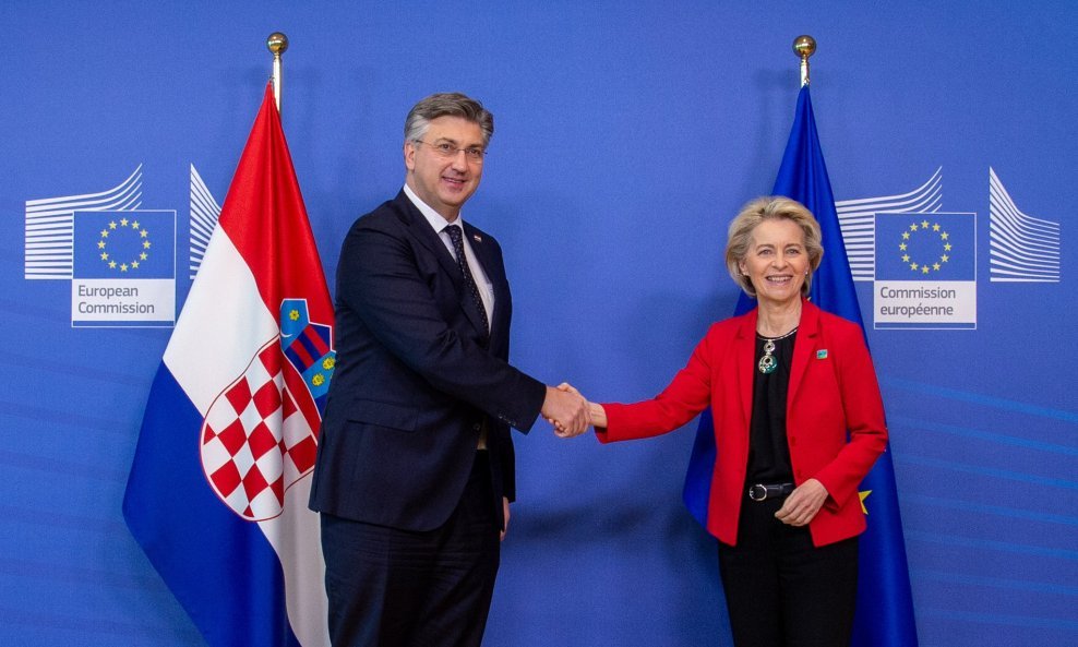 Andrej Plenković i Ursula von der Leyen