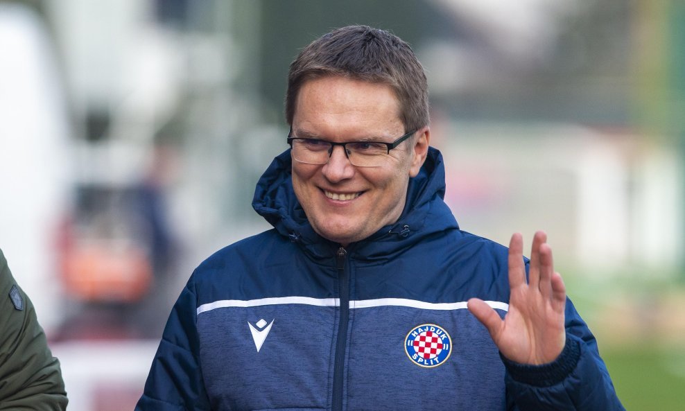 Trener Hajduka Valdas Dambrauskas
