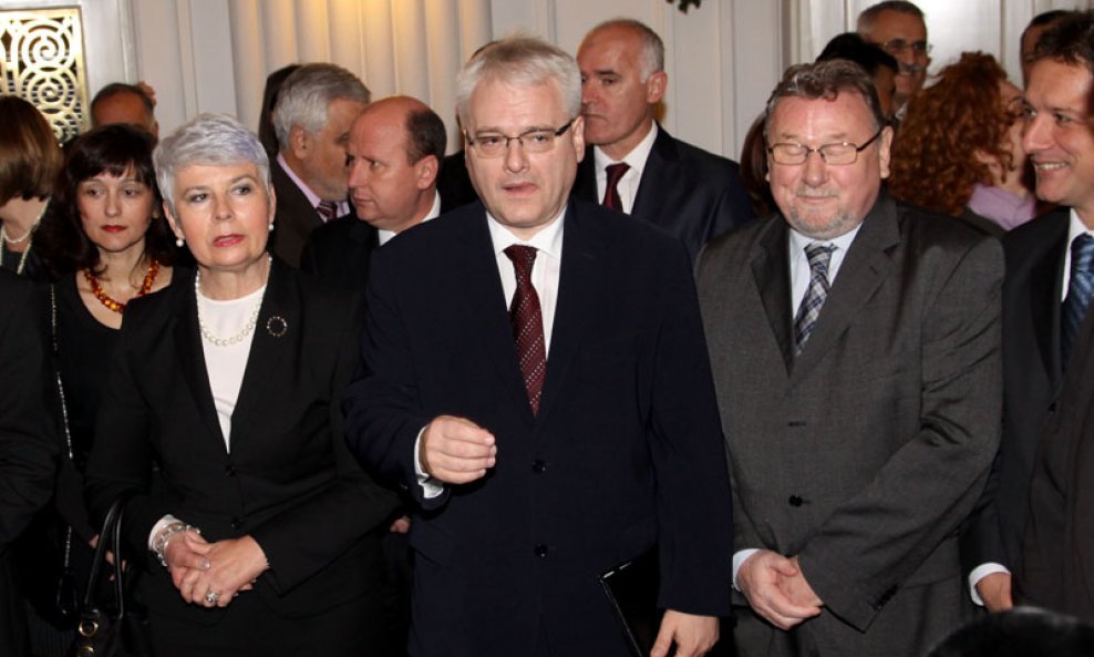 Jadranka Kosor, Ivo Josipović i Vladimir Šeks