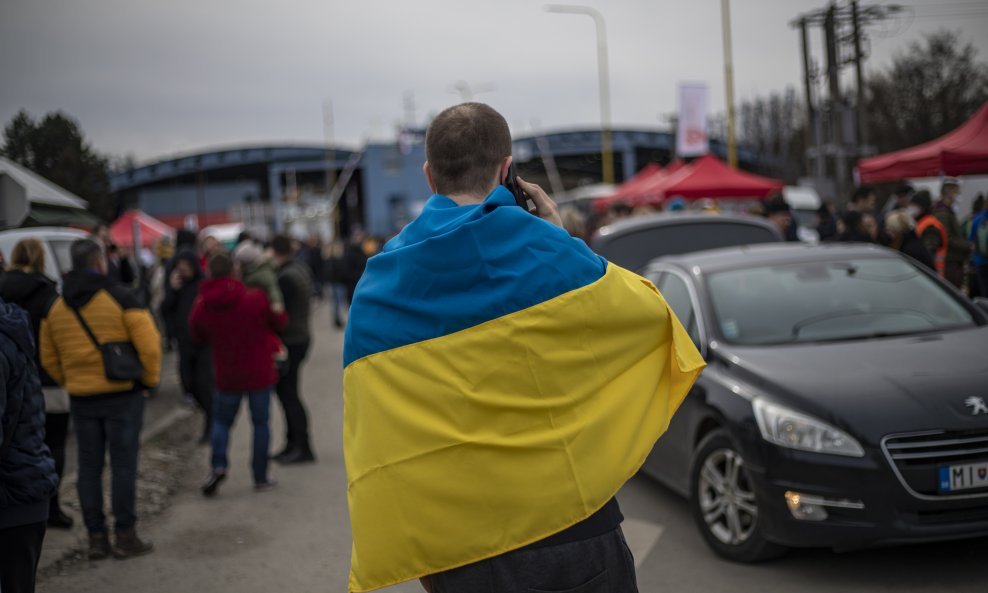 Ukrajinske izbjeglice na granici sa Slovačkom