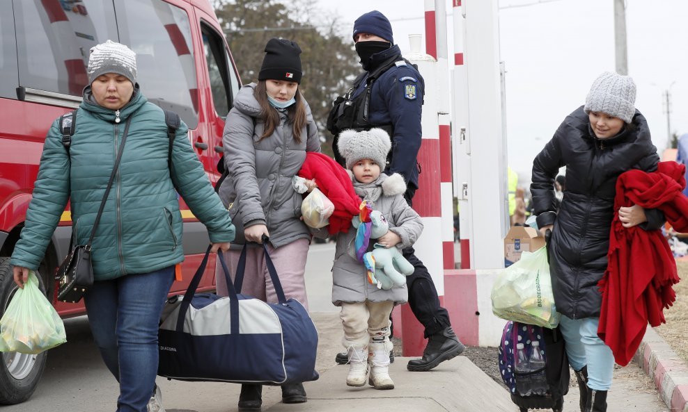 Izbjeglice na ukrajinsko-rumunjskoj granici