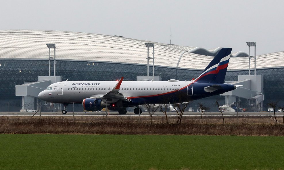 Zrakoplov Aeroflota u Zagrebu