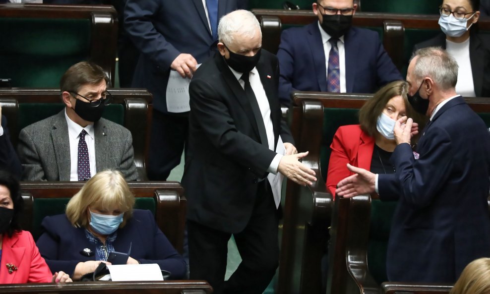 Jaroslaw Kaczynski u poljskom Parlamentu