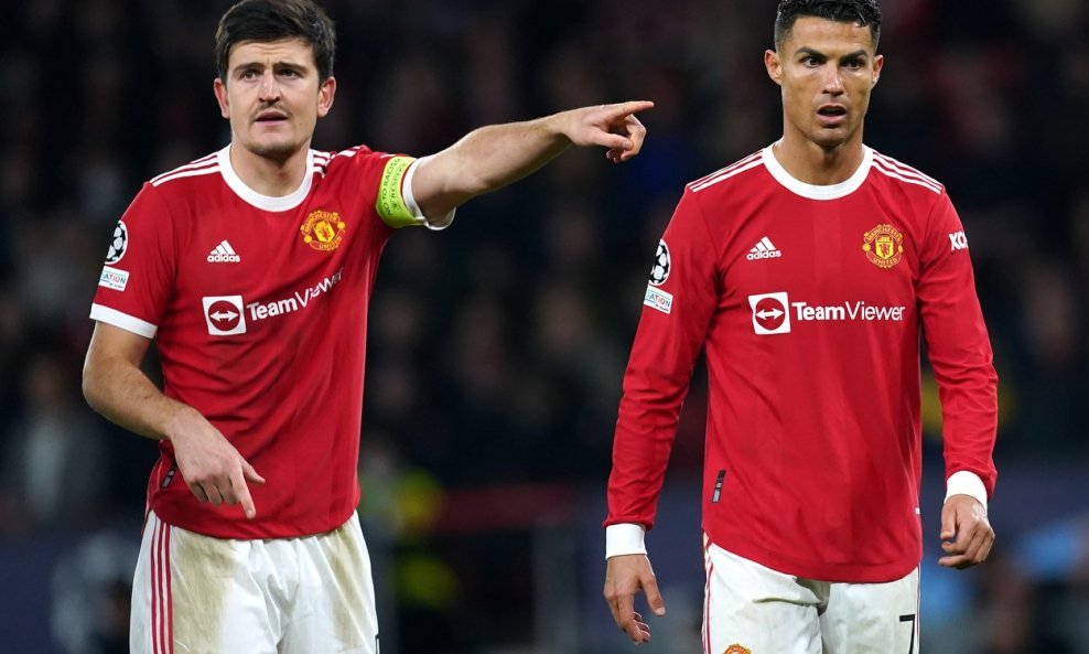 Kapetan Uniteda Harry Maguire i Cristiano Ronaldo