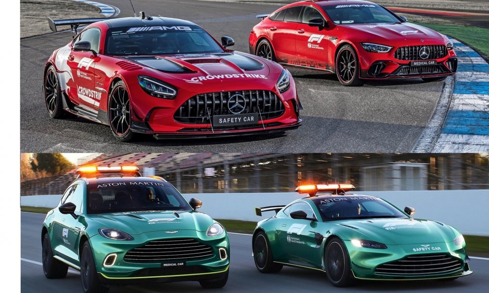 Mercedes-AMG GT Black Series, Mercedes-AMG GT 63 S 4MATIC+, Aston Martin Vantage Safety Car i DBX Medical Car