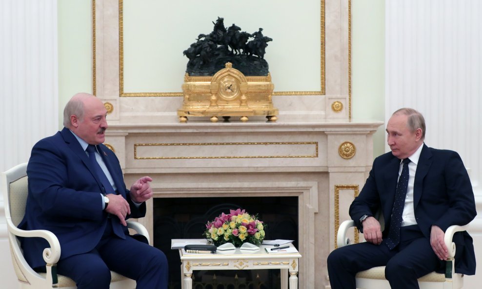 Aleksandar Lukašenko i Vladimir Putin u Moskvi