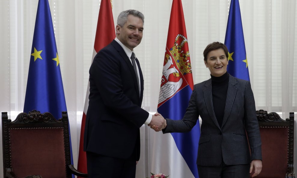 Karl Nehammer i Ana Brnabić