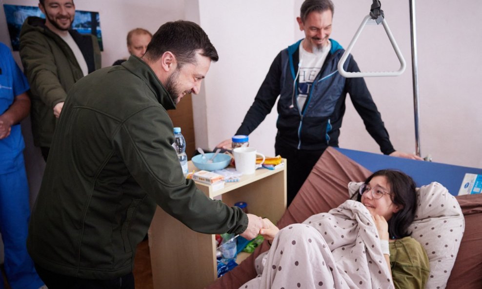 Zelenski u bolnici posjetio članove obitelji Vlasenko
