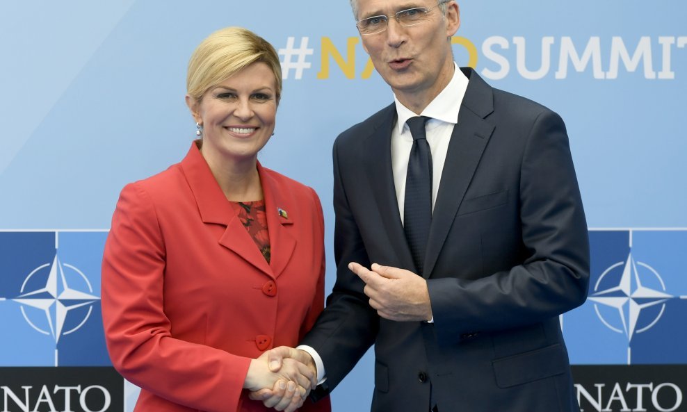 Kolinda Grabar Kitarović i Jens Stoltenberg