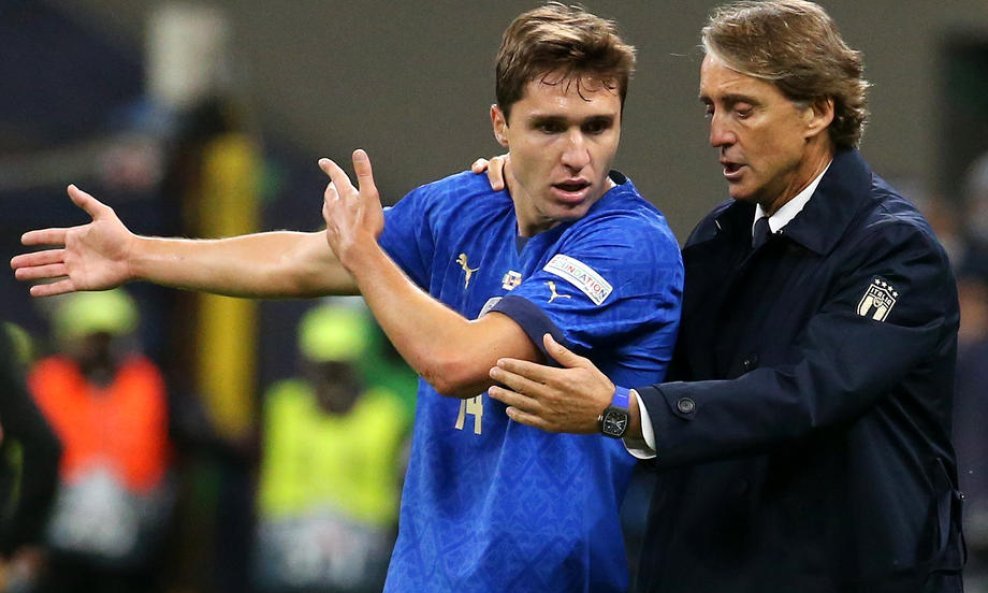 Roberto Mancini i Federico Chiesa