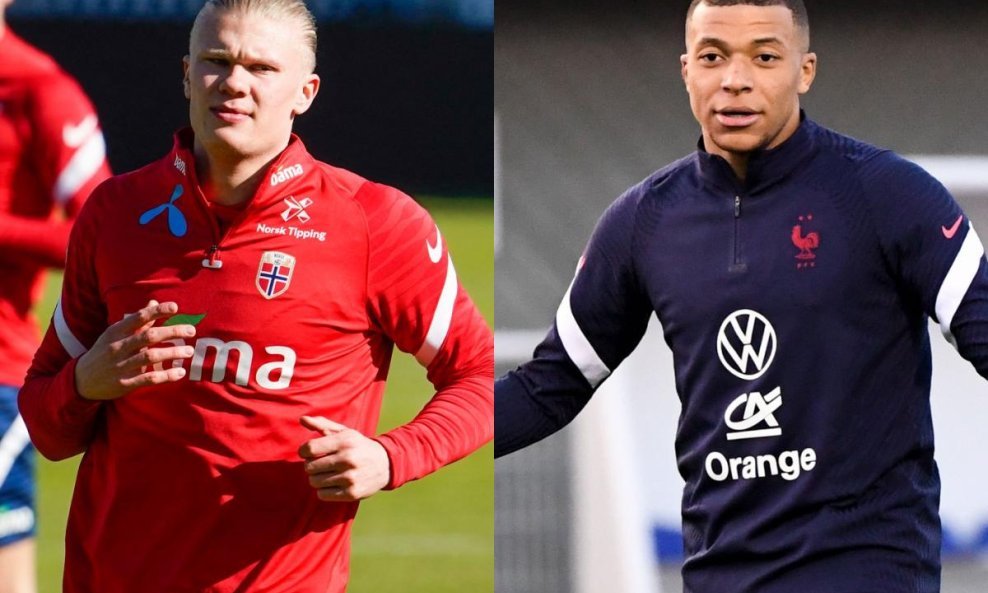 Haaland i Mbappe