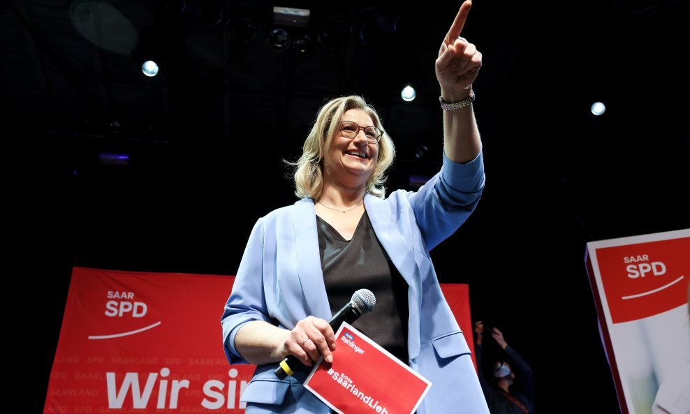 Anke Rehlinger, glavna kandidatkinja SPD-a u Sarskoj