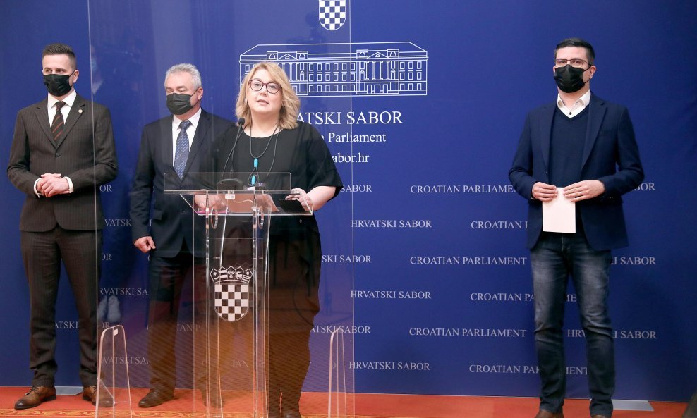 Socijaldemokrati održali konferenciju za novinare u Hrvatskom saboru