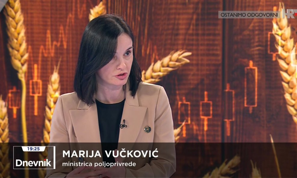 Marija Vučković, ministrica poljoprivrede