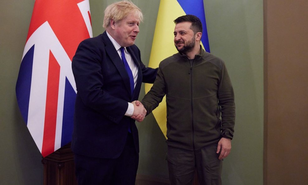 Boris Johnson i Volodimir Zelenski