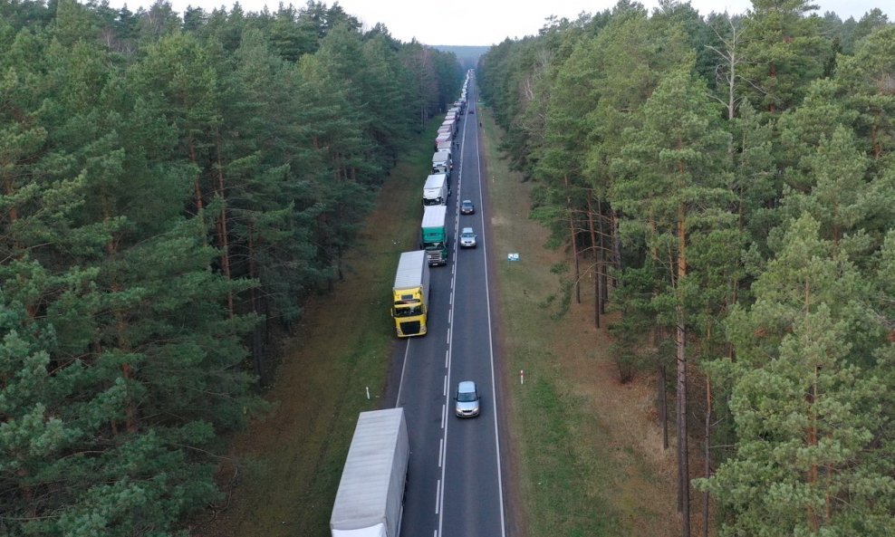 Kamioni na poljsko-bjeloruskoj granici