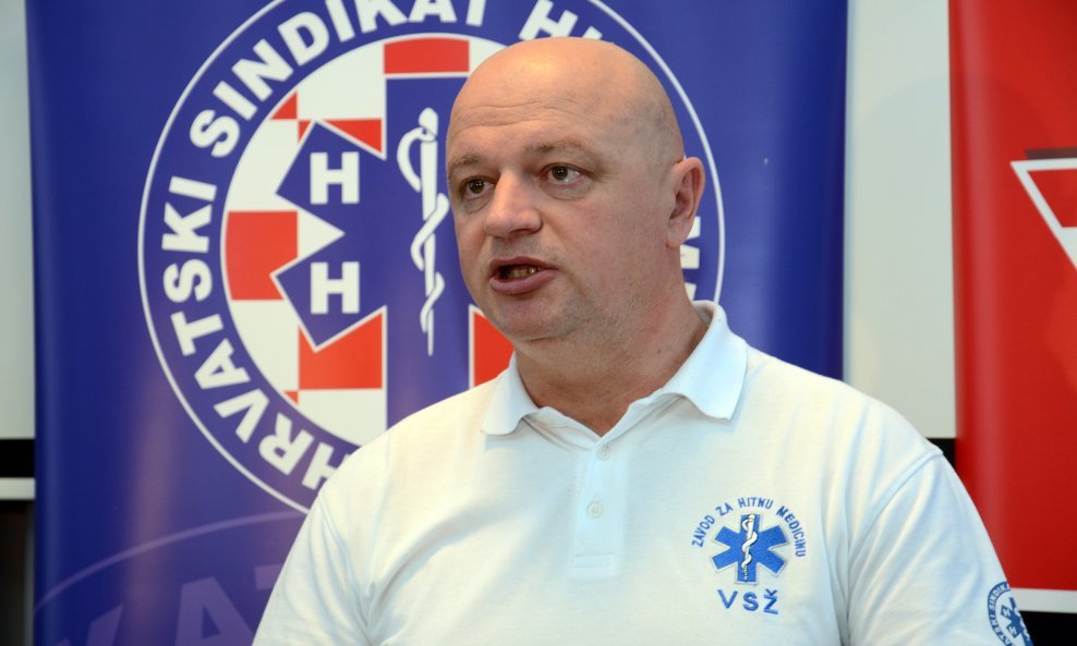 Danijel Šota, predsjednik Hrvatskog sindikata hitne medicine i Hrvatske udruge djelatnika hitne medicinske pomoći.