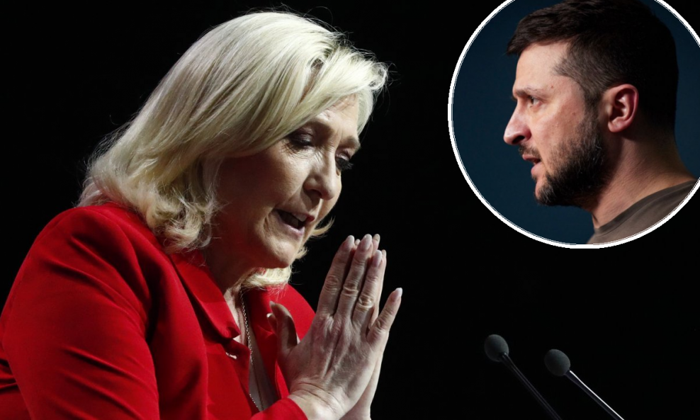 Marine Le Pen, Volodimir Zelenski