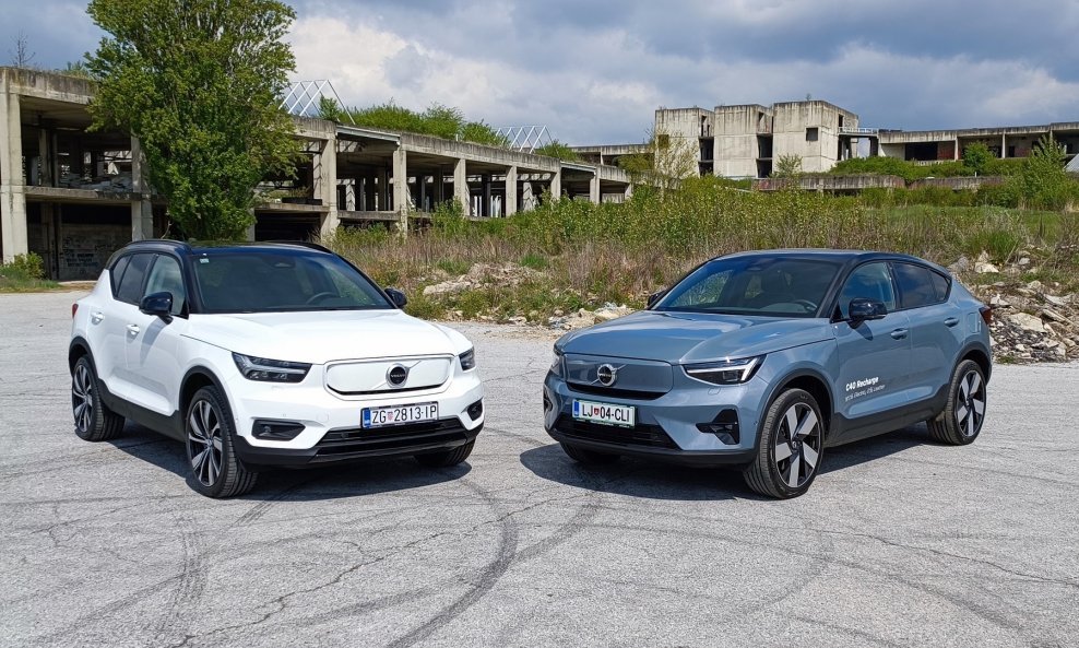 Volvo XC40 Recharge (lijevo) i C40 Recharge: hrvatska premijera