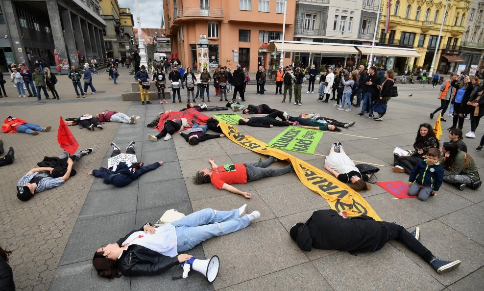 Klimatski marš u središtu Zagreba