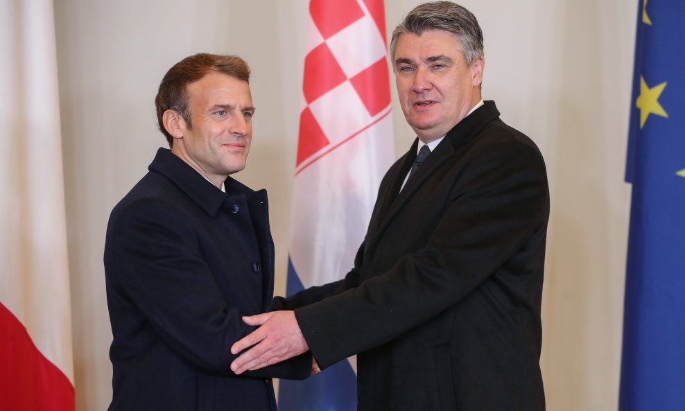 Emmanuel Macron i Zoran Milanović