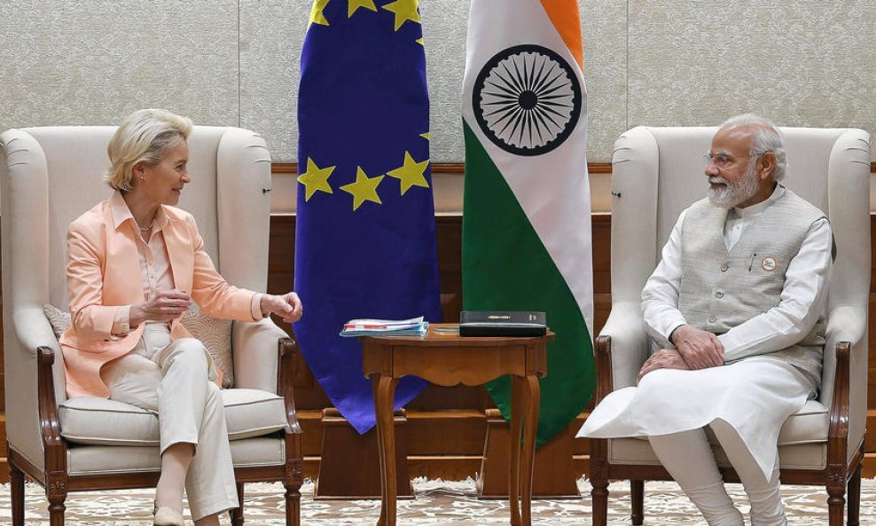 Ursula von der Leyen i Narendra Modi