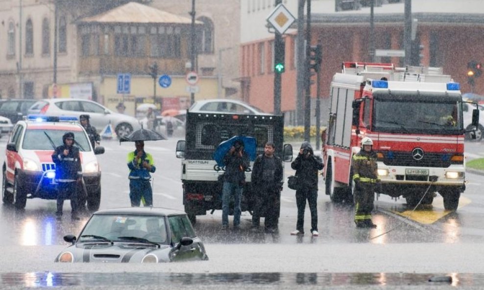 Kiša, Ljubljana