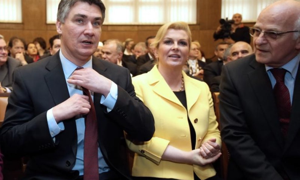 Zoran Milanović, Kolinda Grabar Kitarović i Josip Leko