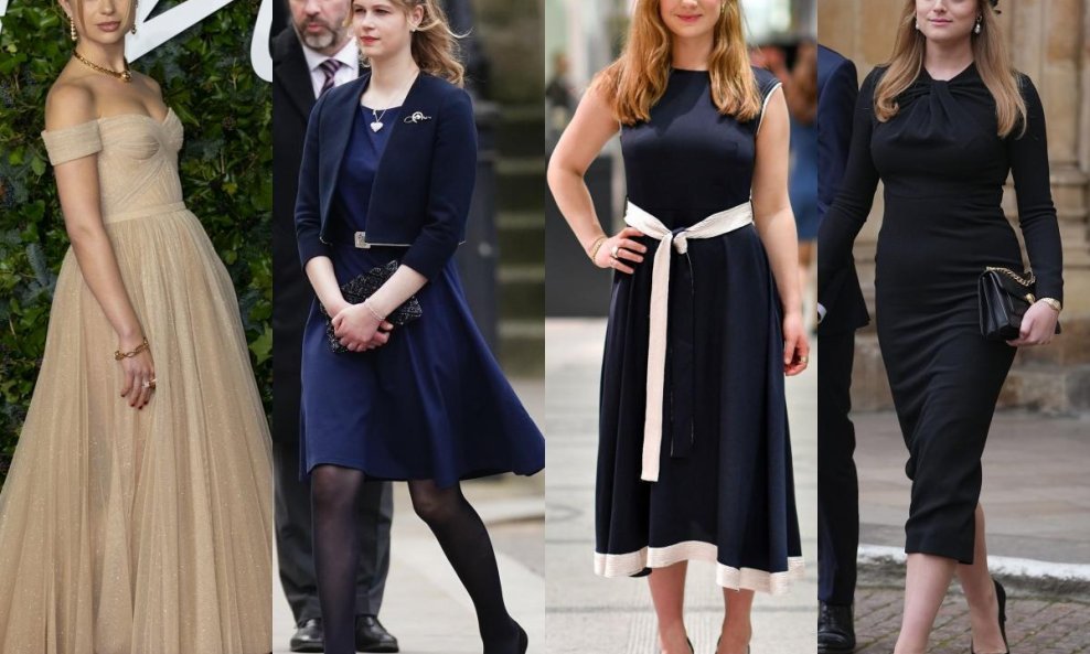 Lady Amelia Windsor, lady Louise Windsor, lady Marina Windsor i Flora Vesterberg