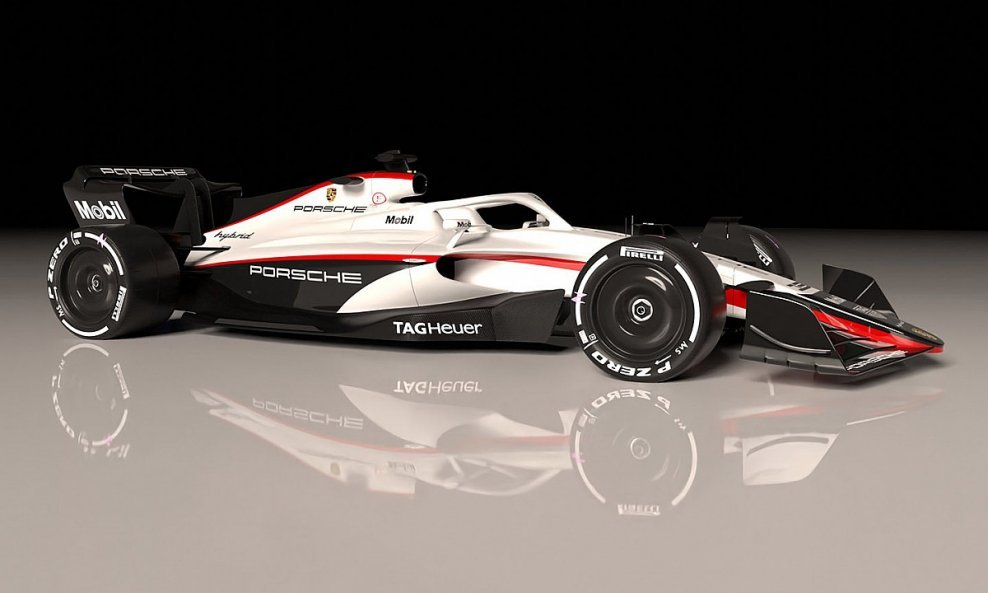 Ovako bi mogao izgledati F1 bolid Porschea za 2026., prema render fotografiji načinjenoj za Motorsport.com