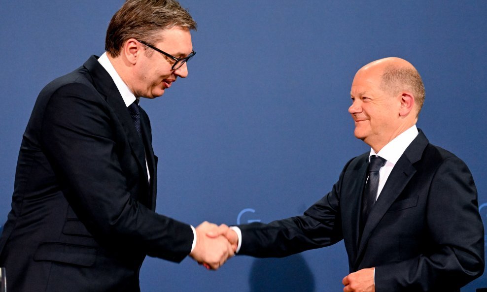 Aleksandar Vučić i Olaf Scholz u Berlinu