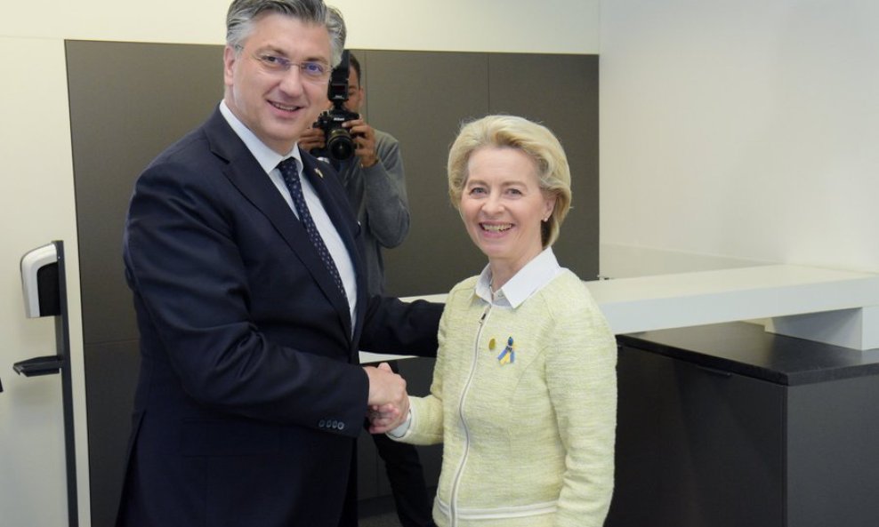 Andrej Plenković i Ursula von der Leyen