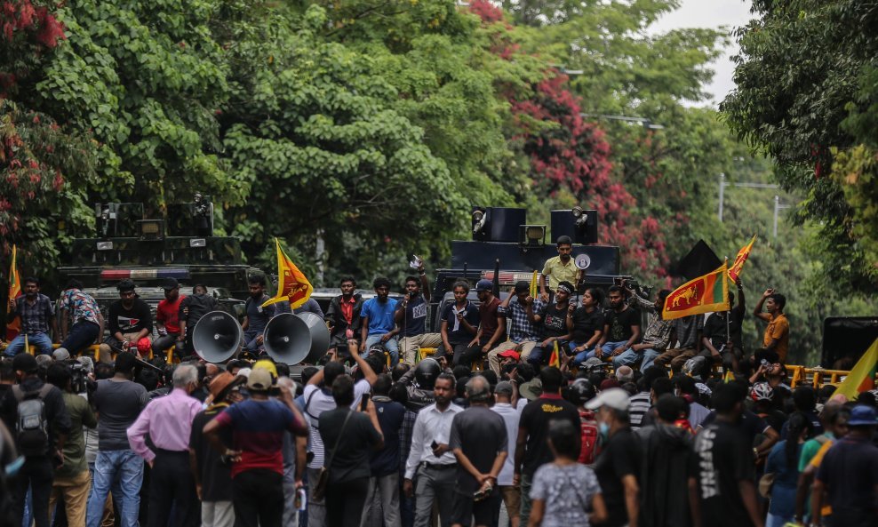 Prosvjedi u Kolombu, Šri Lanka