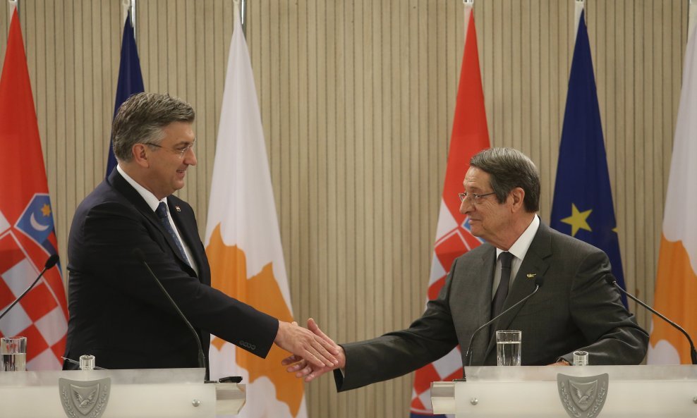 Andrej Plenković i Nicos Anastasiades